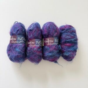 Knit One Purl Two Sublime Mohair Blend Yarn - Purple & Blue with Pink Highlights